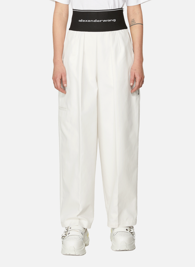 Cotton logo Tapered trousers ALEXANDER WANG