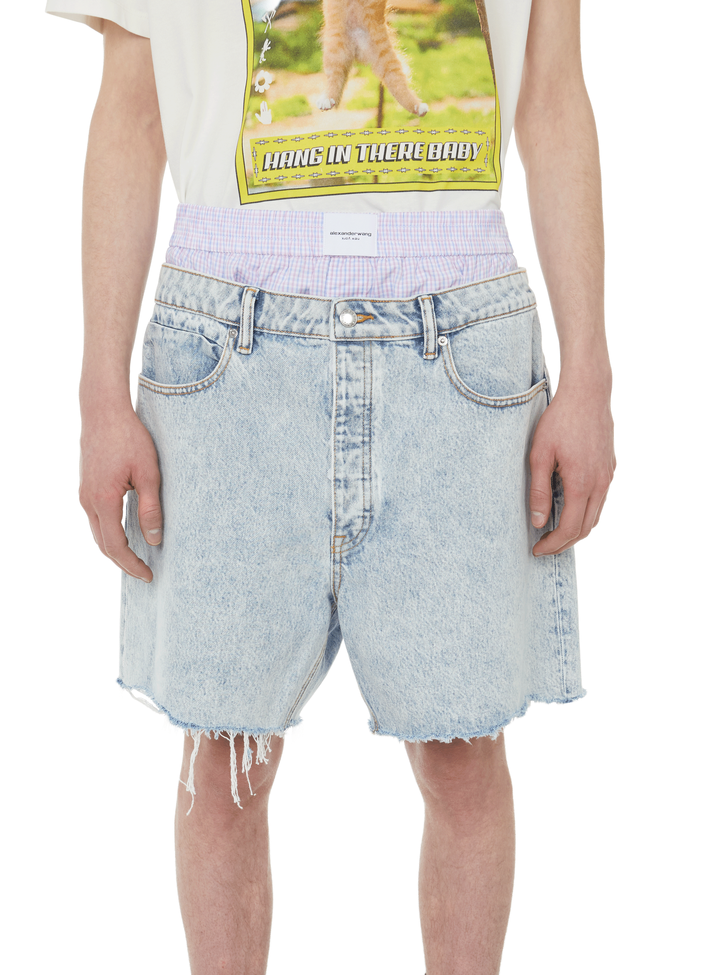 cotton jeans shorts for men