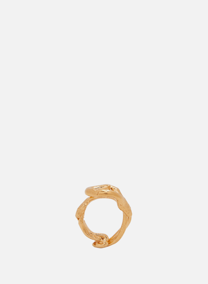 The Ancient Forest gold-plated ring ALIGHIERI