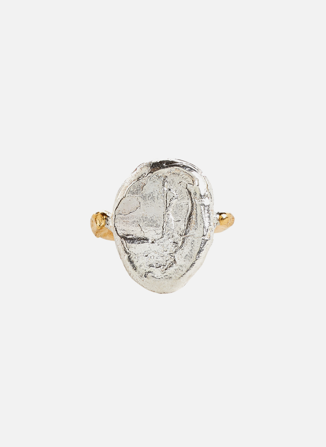 The Symbol Unknown silver and gold ring ALIGHIERI