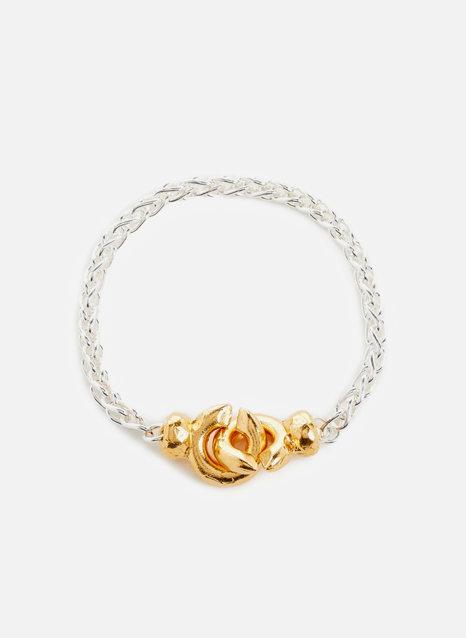 The Unwinding Answer silver and gold bracelet ALIGHIERI
