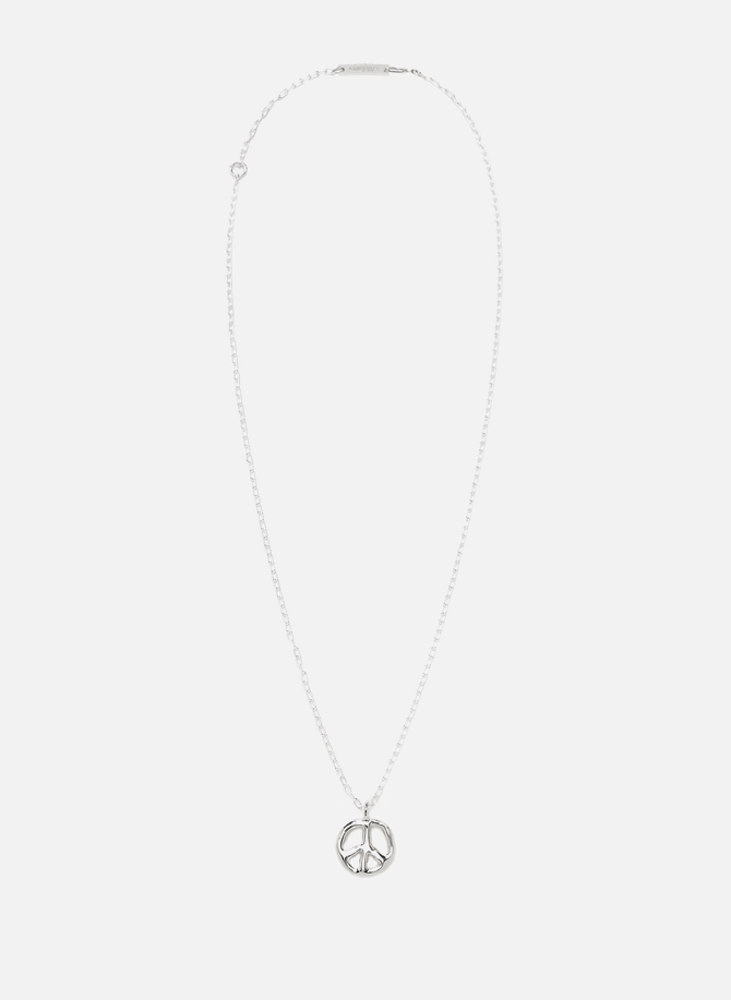 Peace silver pendant necklace AMBUSH