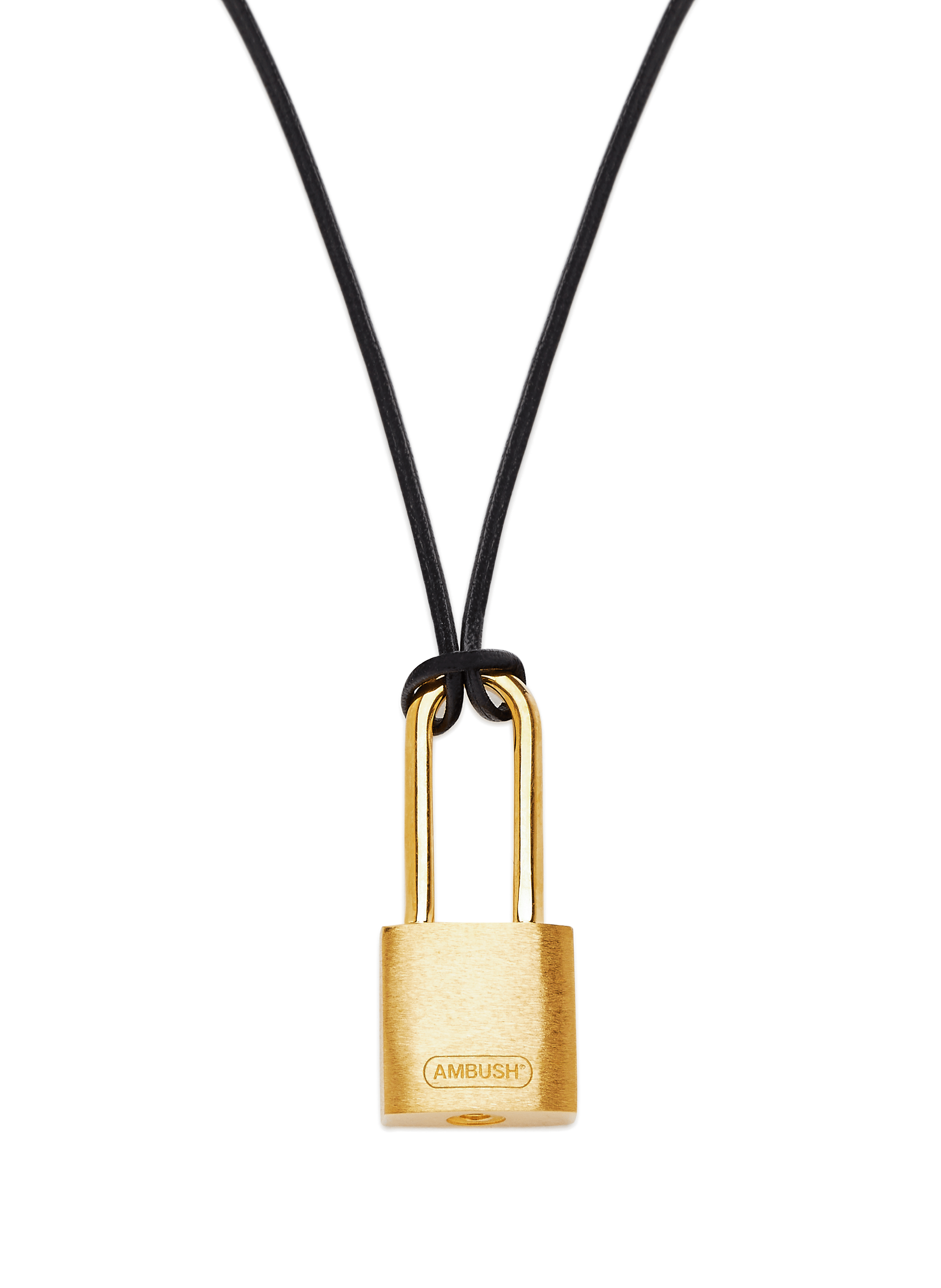 PADLOCK GOLDPLATED SILVER NECKLACE AMBUSH for MEN