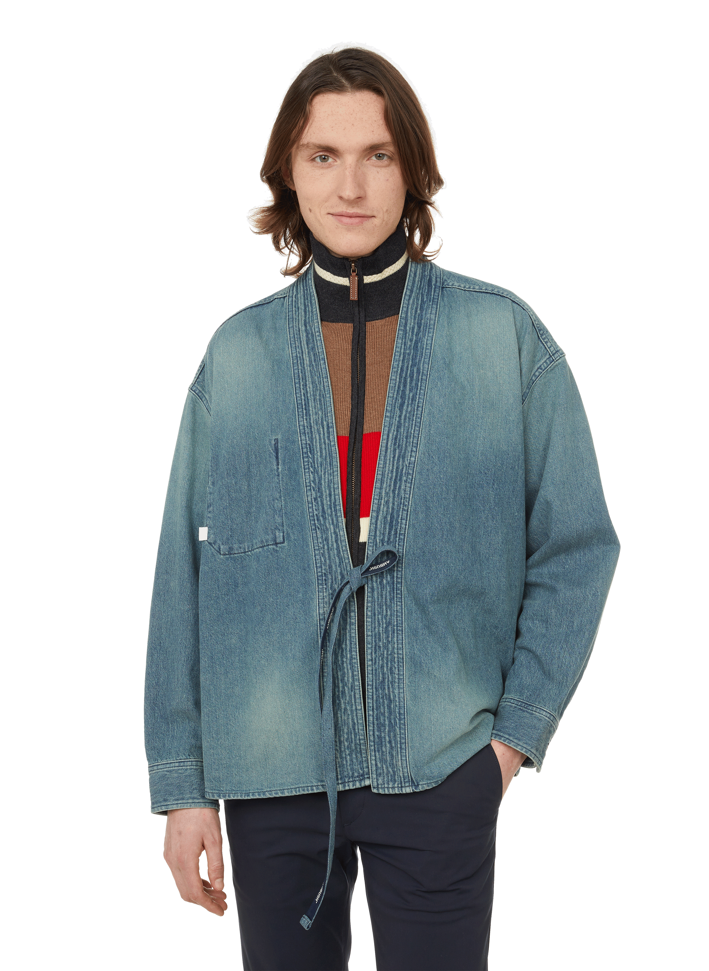 DENIM KIMONO JACKET - AMBUSH for MEN 