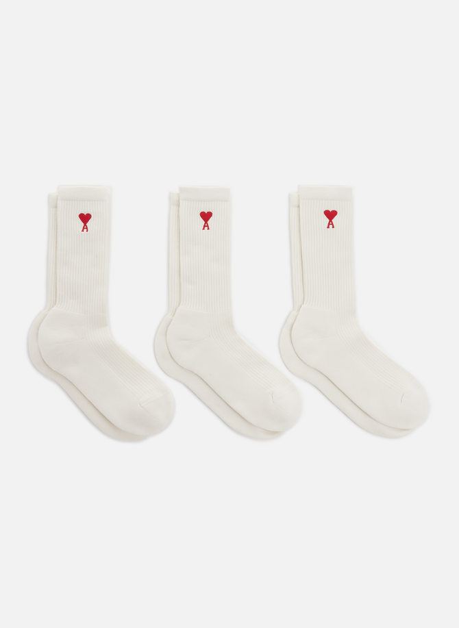 Set of three pairs of socks AMI PARIS