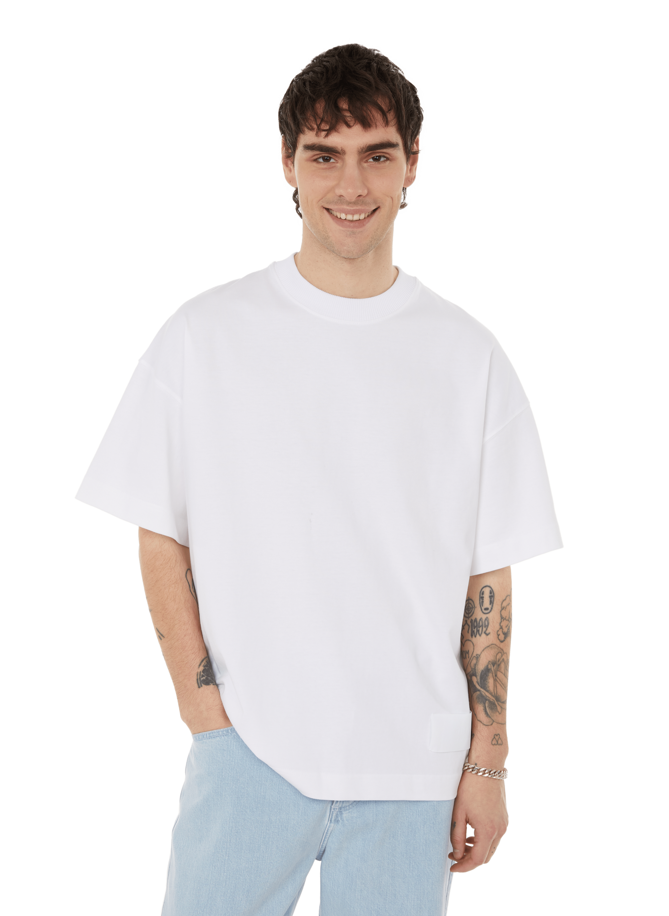 tee shirt oversize blanc