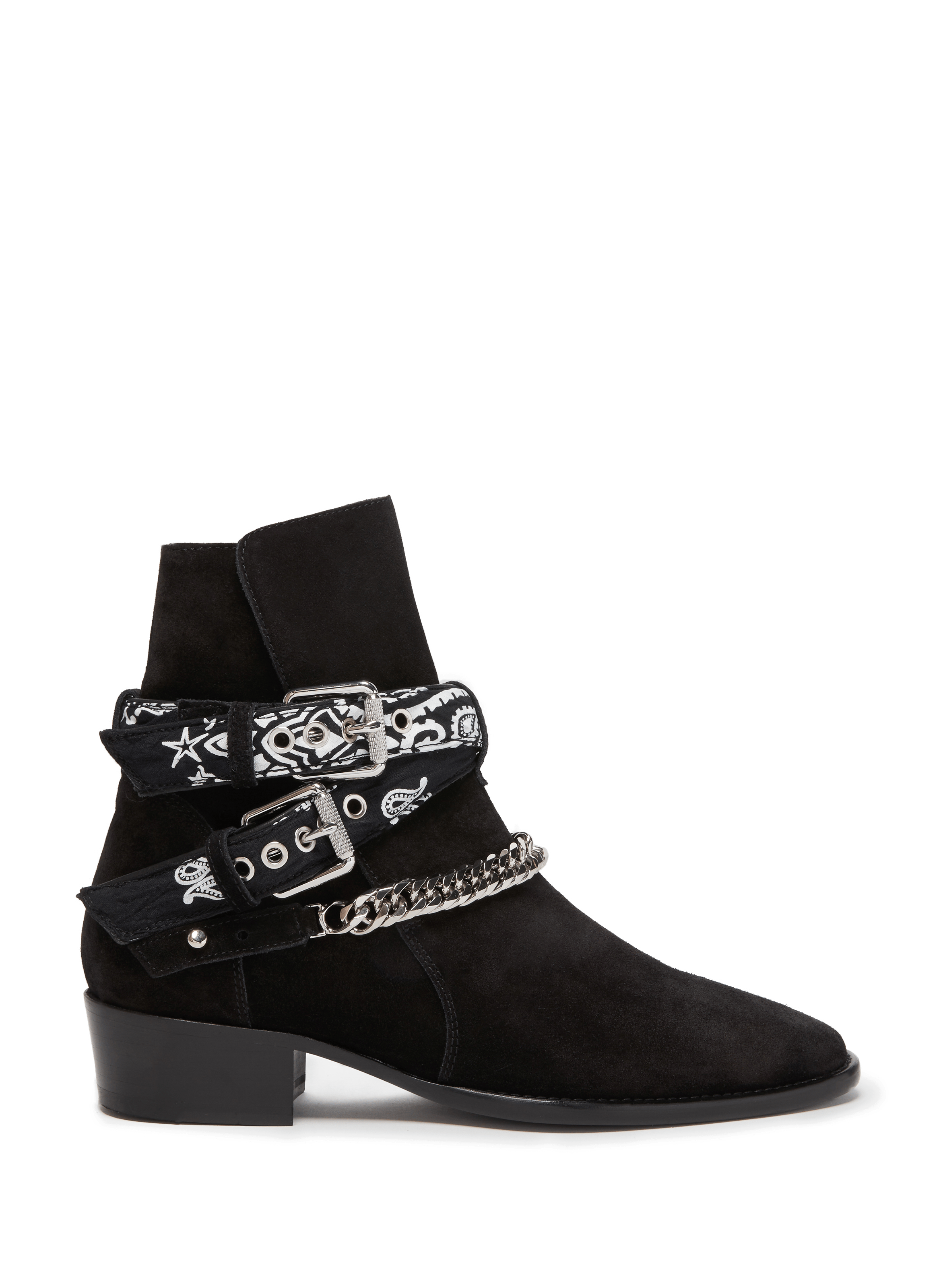 BANDANA BUCKLE ANKLE BOOTS - AMIRI for 
