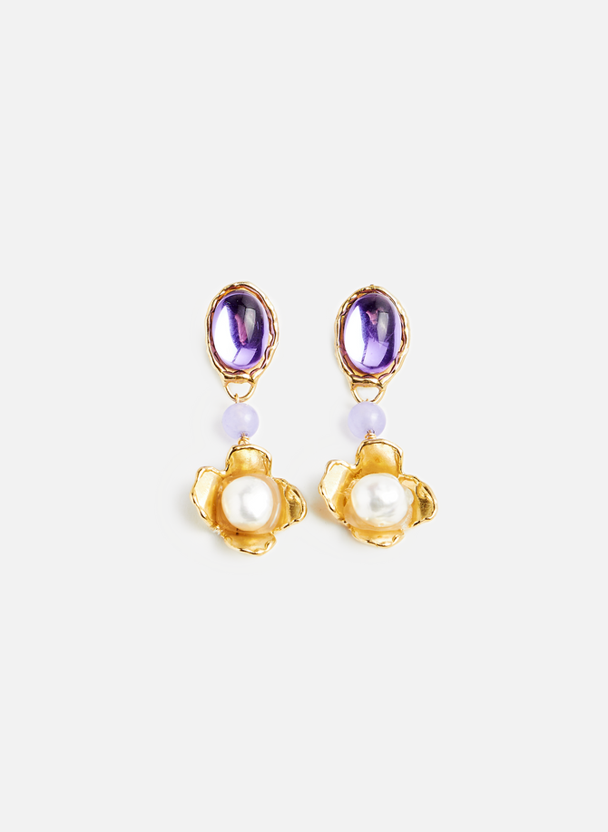 Lilac earrings ANITA BERISHA
