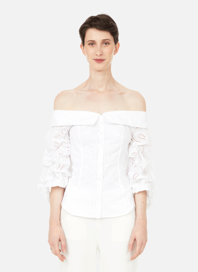 Cole top with broderie anglaise ANNE FONTAINE