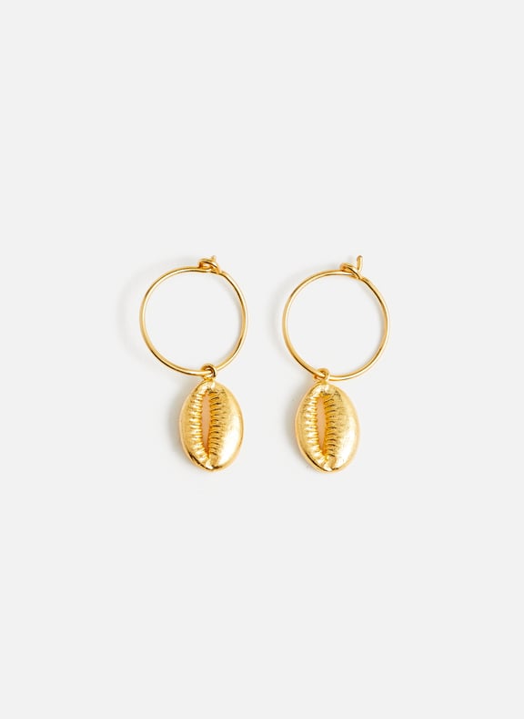 Cowry Shell earrings Golden by ANNI LU ANNI LU Cowry Shell earrings Golden