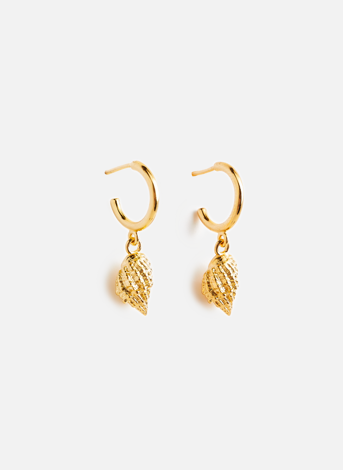 Shell gold-plated silver earrings ANNI LU