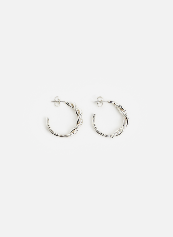 Silver hoop earrings ANNIKA INEZ