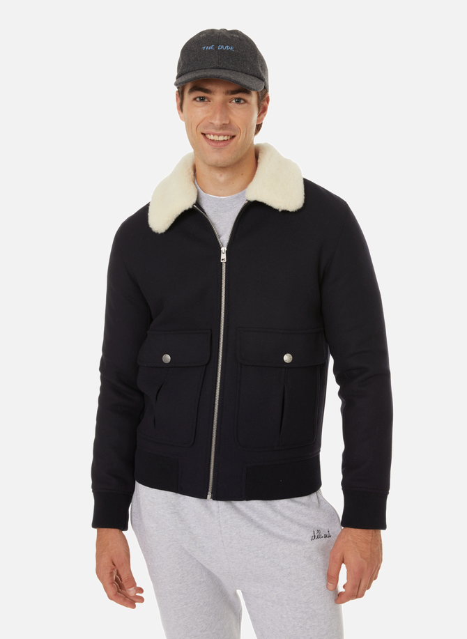 Jacket with fleece collar A.P.C.