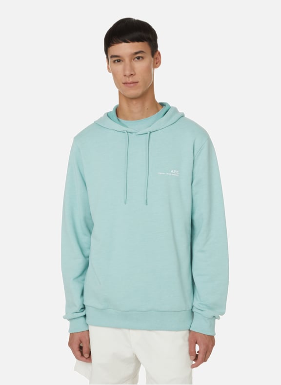 Item cotton blend hoodie Blue by A.P.C. A.P.C. Item cotton blend hoodie Blue