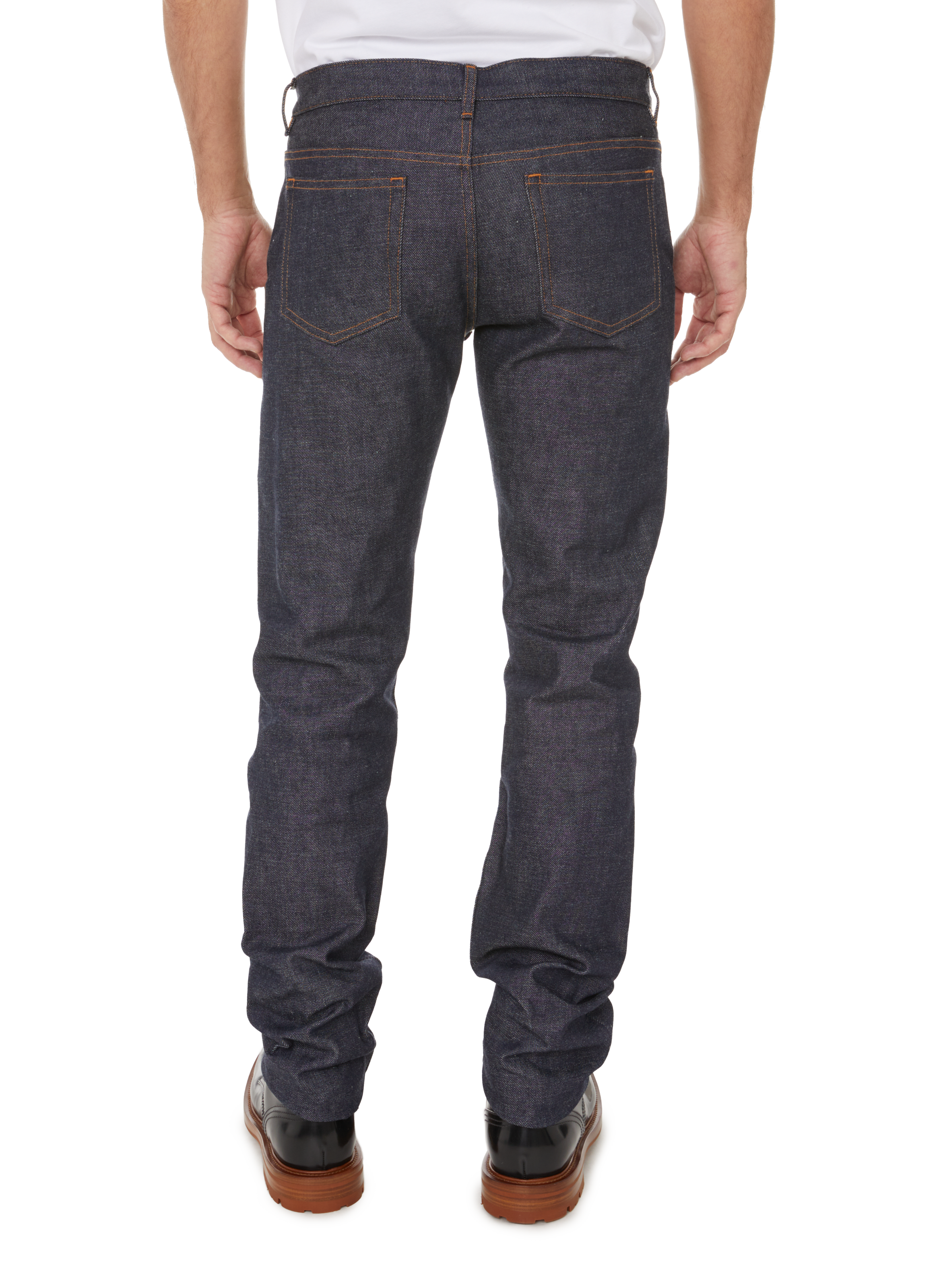 apc raw denim jeans