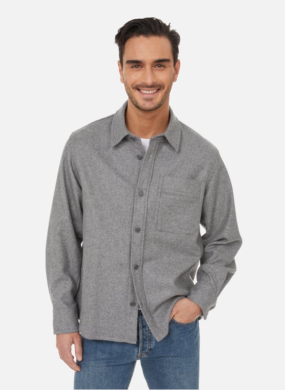 Wool-blend overshirt Grey by A.P.C. A.P.C. Wool-blend overshirt Grey