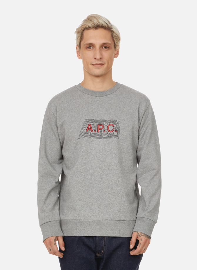 Printed cotton sweatshirt A.P.C.
