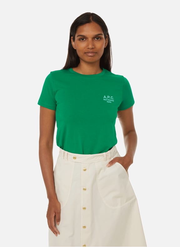 Denise cotton T-shirt Green by A.P.C. A.P.C. Denise cotton T-shirt Green