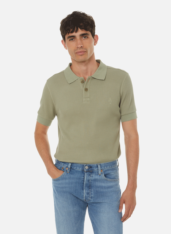 APNEE PARIS Polo shirt with embroidered logo Green