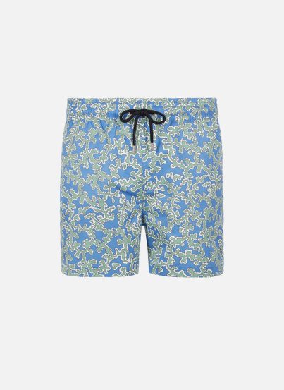 Printed recycled polyester swim shorts APNEE PARIS