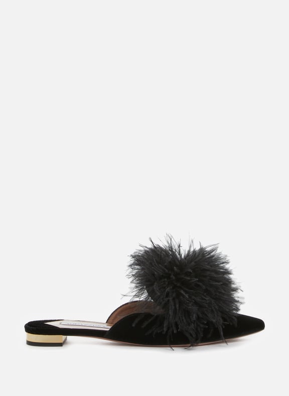 Boudoir mules Black by AQUAZZURA AQUAZZURA Boudoir mules Black
