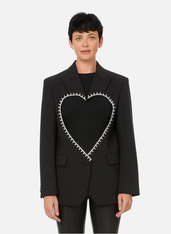 Rhinestone blazer Black by AREA AREA Rhinestone blazer Black