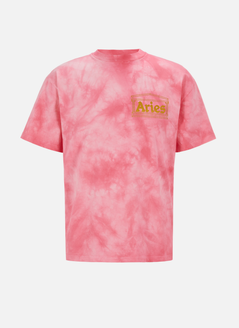 T-shirt Temple Tie Dye en coton PinkARIES 
