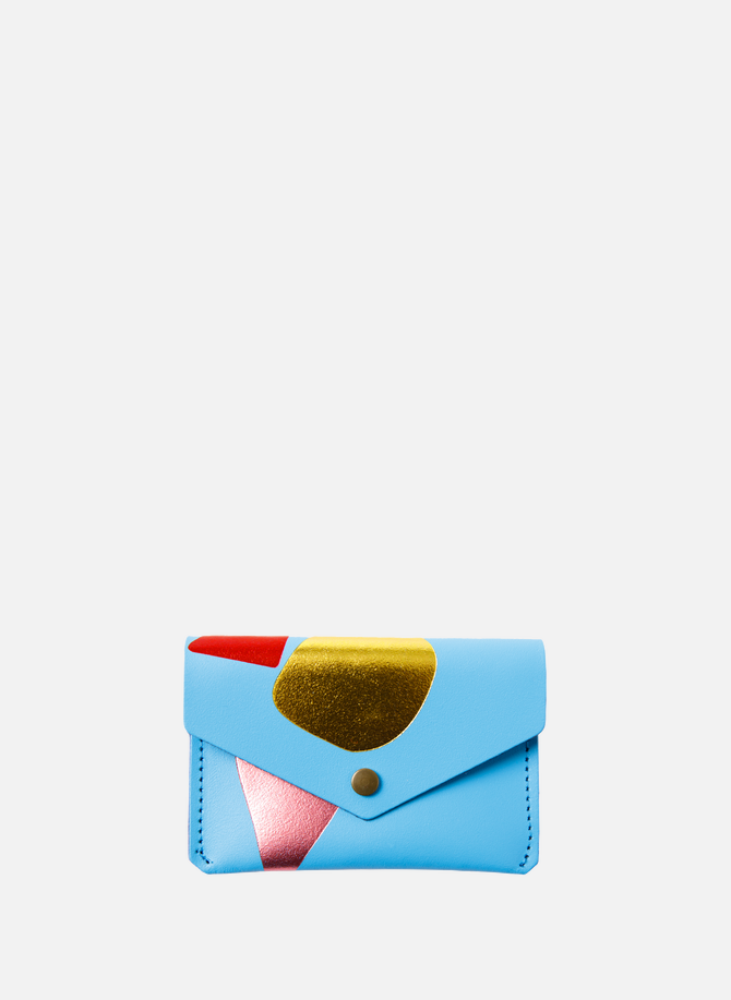 Abstract leather card holder ARK COLOUR DESIGN