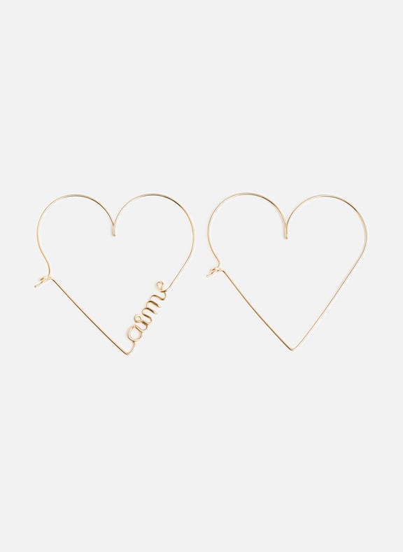Heart earrings Golden by ATELIER PAULIN ATELIER PAULIN Heart earrings Golden