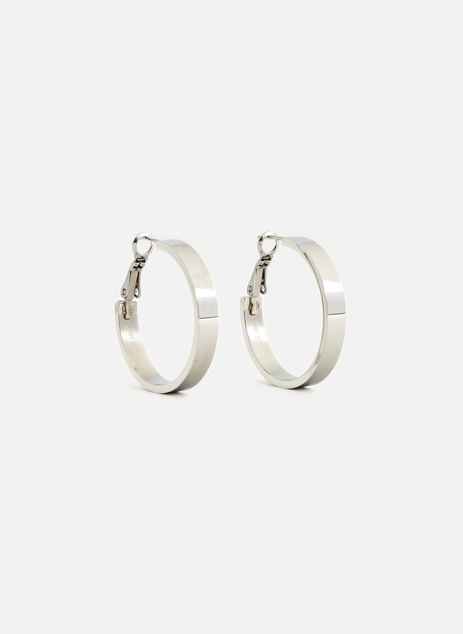 Stainless steel hoop earrings AU PRINTEMPS PARIS