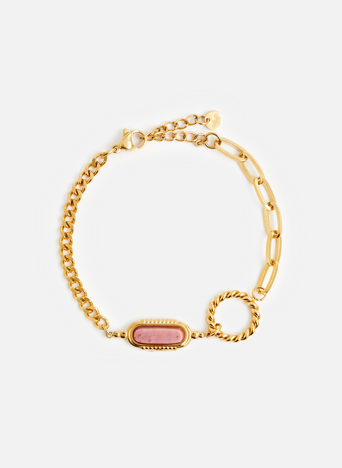 Rhodonite mini chain bracelet AU PRINTEMPS PARIS