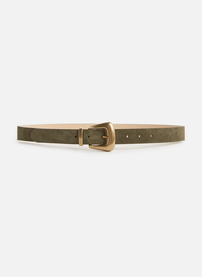Cowhide leather belt AU PRINTEMPS PARIS