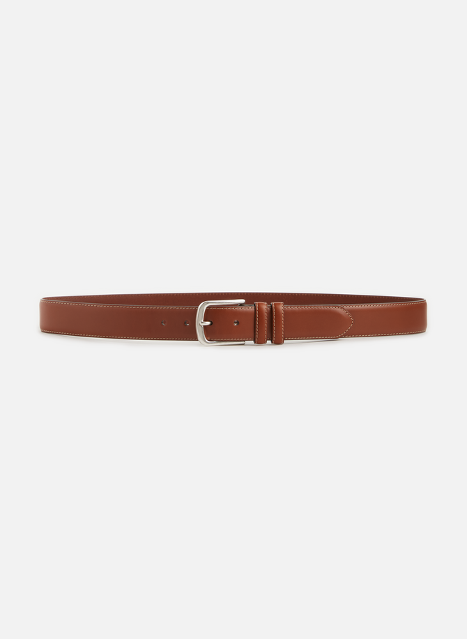 Cowhide leather belt  AU PRINTEMPS PARIS