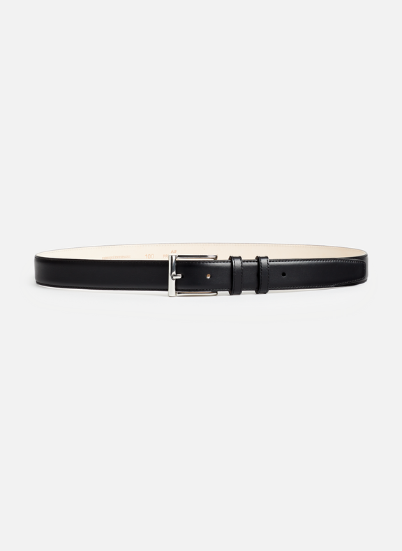 AU PRINTEMPS PARIS Kat calfskin leather belt Black