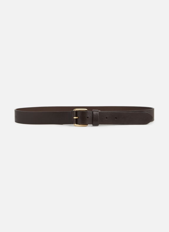 Leather belt Brown by AU PRINTEMPS PARIS AU PRINTEMPS PARIS Leather belt Brown