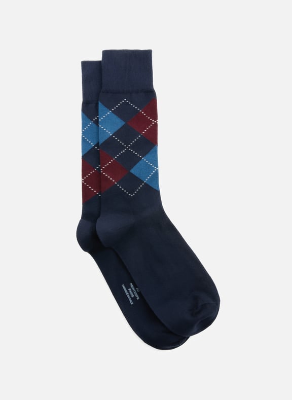 Cotton socks Blue by AU PRINTEMPS PARIS AU PRINTEMPS PARIS Cotton socks Blue