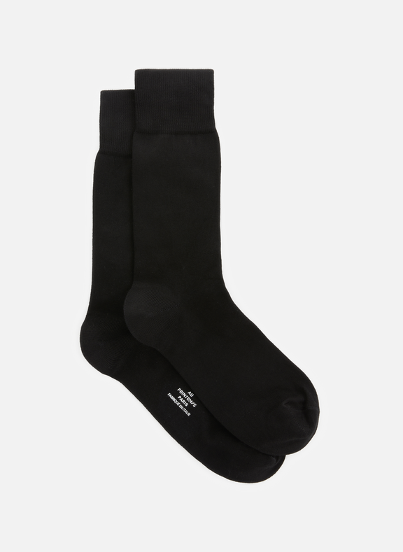 AU PRINTEMPS PARIS Cotton-blend socks Black