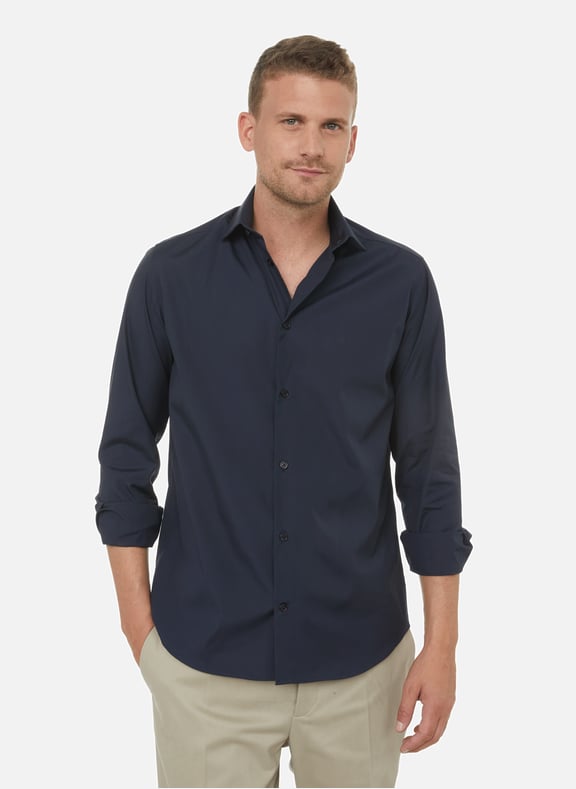 Cotton shirt Blue by AU PRINTEMPS PARIS AU PRINTEMPS PARIS Cotton shirt Blue