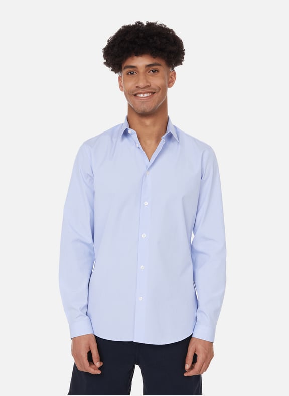 Cotton shirt Blue by AU PRINTEMPS PARIS AU PRINTEMPS PARIS Cotton shirt Blue