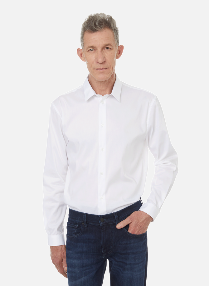 Plain cotton shirt AU PRINTEMPS PARIS
