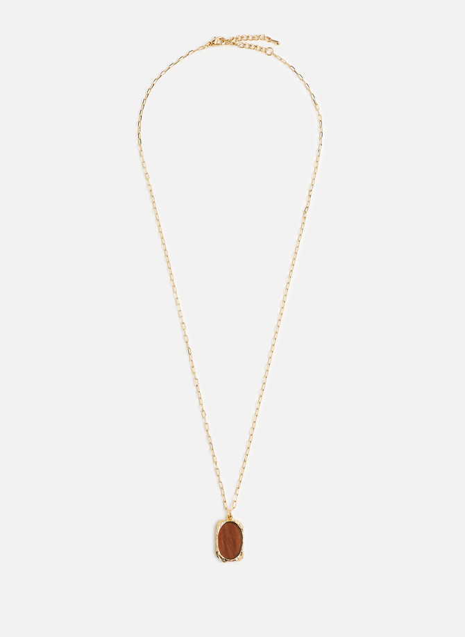 Necklace with stone pendant  AU PRINTEMPS PARIS