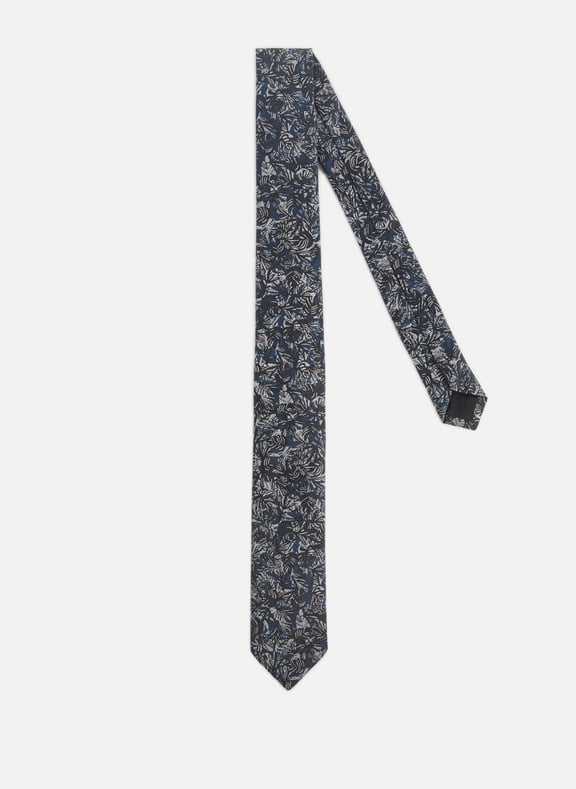 Silk jacquard tie Blue by AU PRINTEMPS PARIS AU PRINTEMPS PARIS Silk jacquard tie Blue