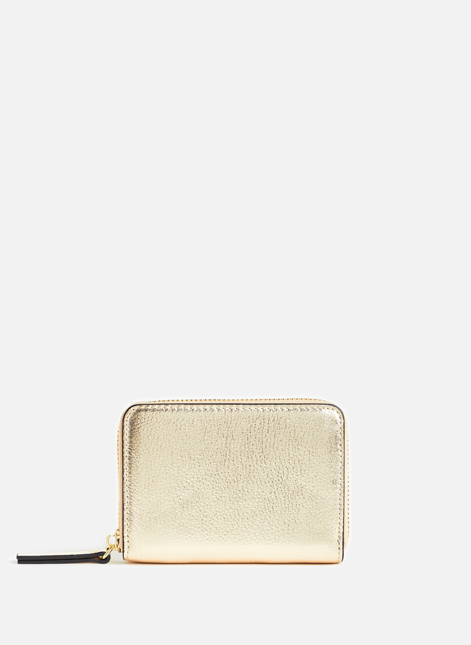 Metallic leather purse AU PRINTEMPS PARIS