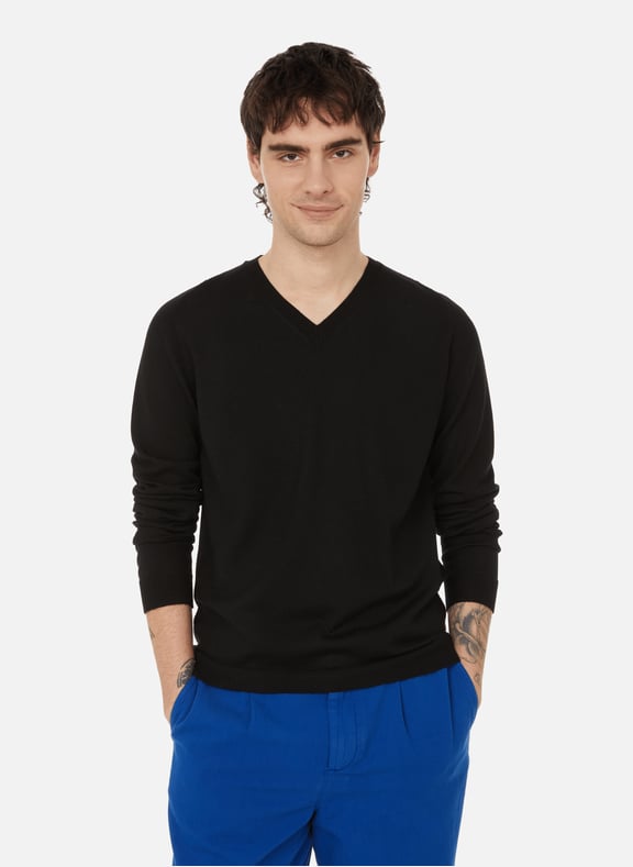 Wool V-neck jumper Multicolour by AU PRINTEMPS PARIS AU PRINTEMPS PARIS Wool V-neck jumper Multicolour
