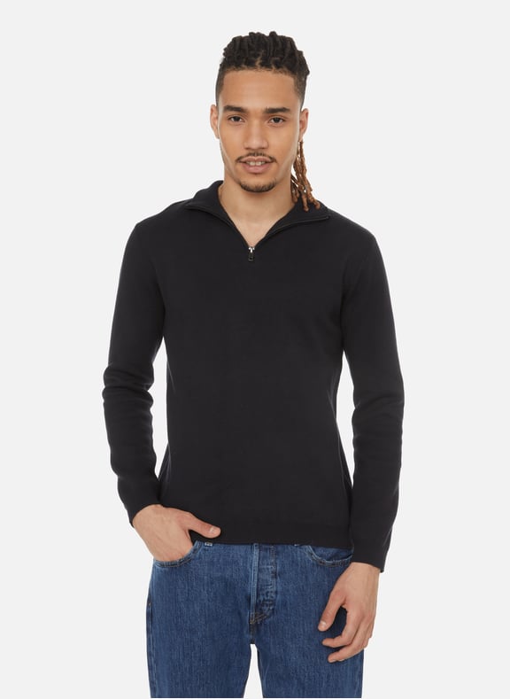 Cotton and linen jumper Blue by AU PRINTEMPS PARIS AU PRINTEMPS PARIS Cotton and linen jumper Blue
