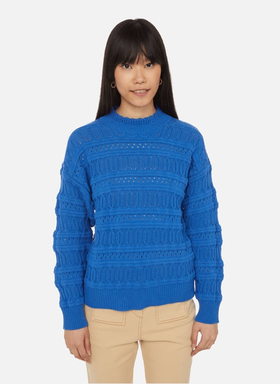 Cotton-blend jumper Blue by AU PRINTEMPS PARIS AU PRINTEMPS PARIS Cotton-blend jumper Blue