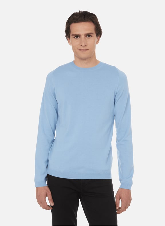 Merino wool jumper Blue by AU PRINTEMPS PARIS AU PRINTEMPS PARIS Merino wool jumper Blue