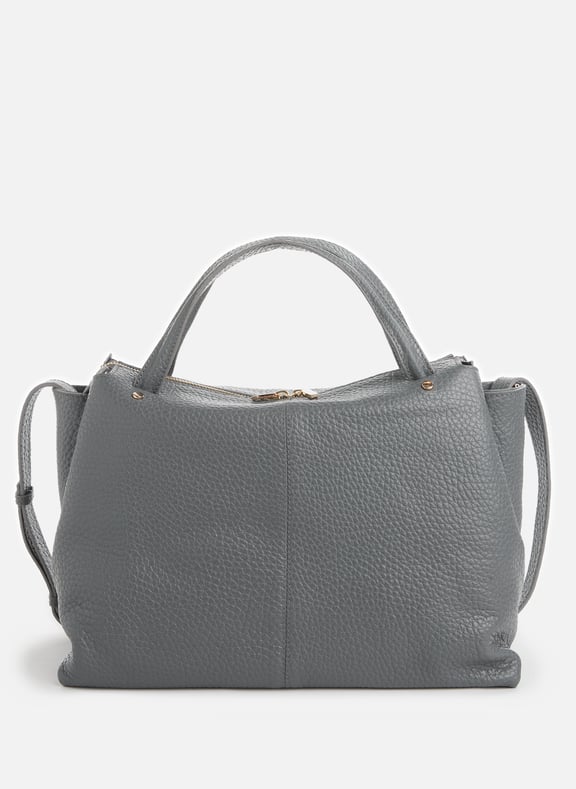 Leather handbag Grey by AU PRINTEMPS PARIS AU PRINTEMPS PARIS Leather handbag Grey