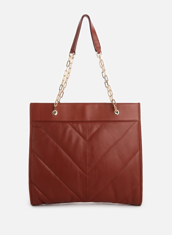 Padded leather bag Multicolour by AU PRINTEMPS PARIS AU PRINTEMPS PARIS Padded leather bag Multicolour