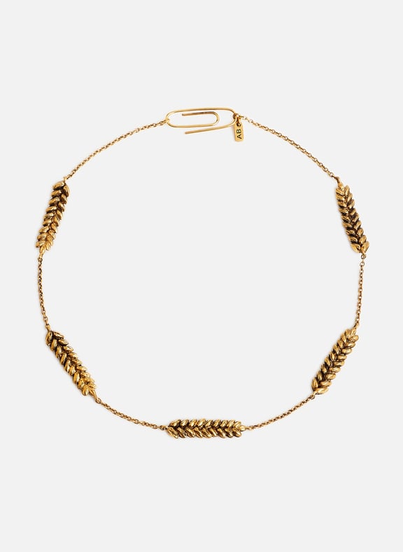 Wheat necklace Golden by AURELIE BIDERMANN AURELIE BIDERMANN Wheat necklace Golden